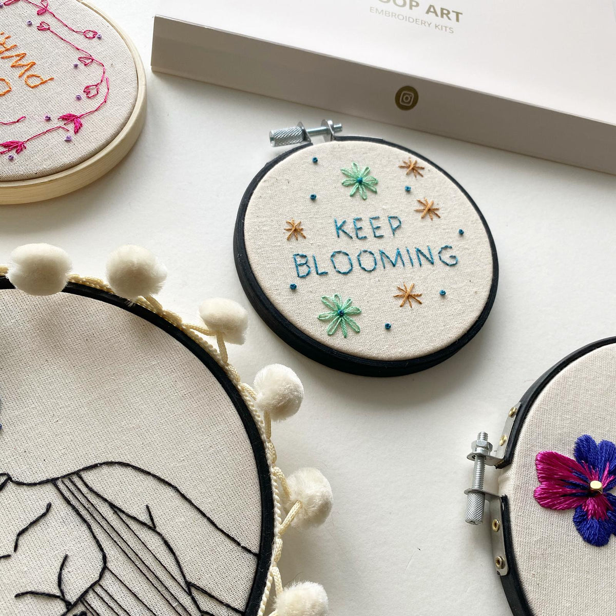 'KEEP BLOOMING' with our 4'' pattern.