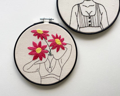 Full Bloom Female Embroidery Kit