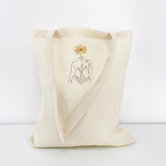 She Is Beauty Embroidery Tote Bag Kit