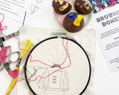 This Girl Can Female Empowerment Embroidery Kit