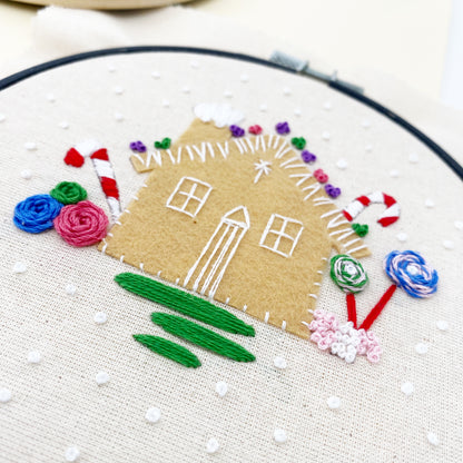 Gingerbread House - Embroidery Kit