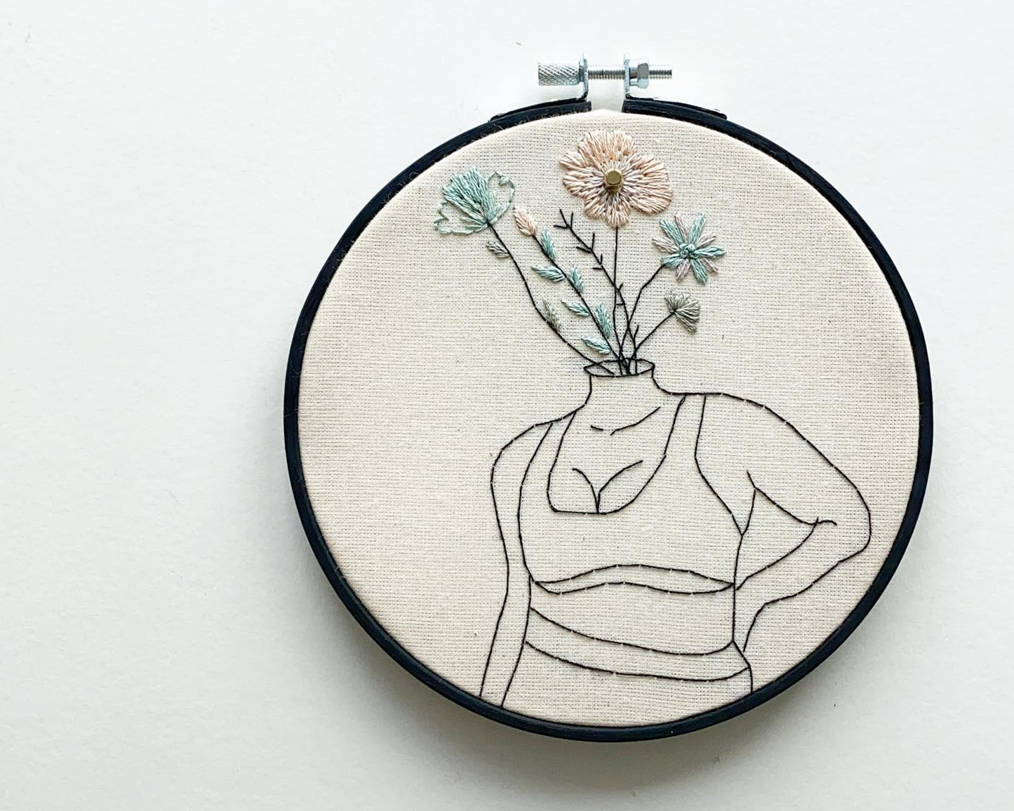 You Are Enough Female Embroidery Kit