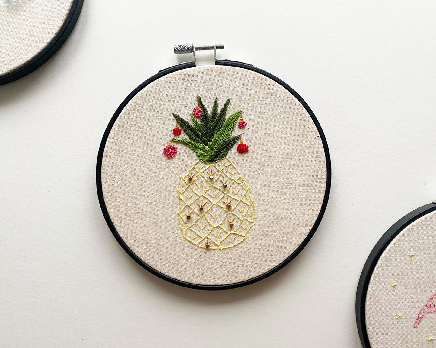 Festive Pineapple Embroidery Kit