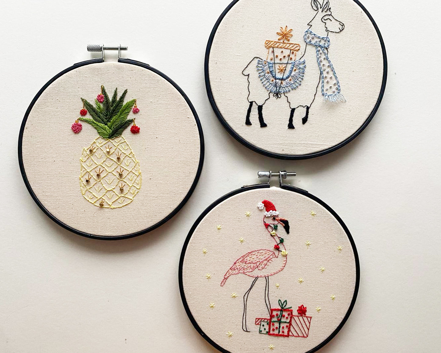 Festive Pineapple Embroidery Kit
