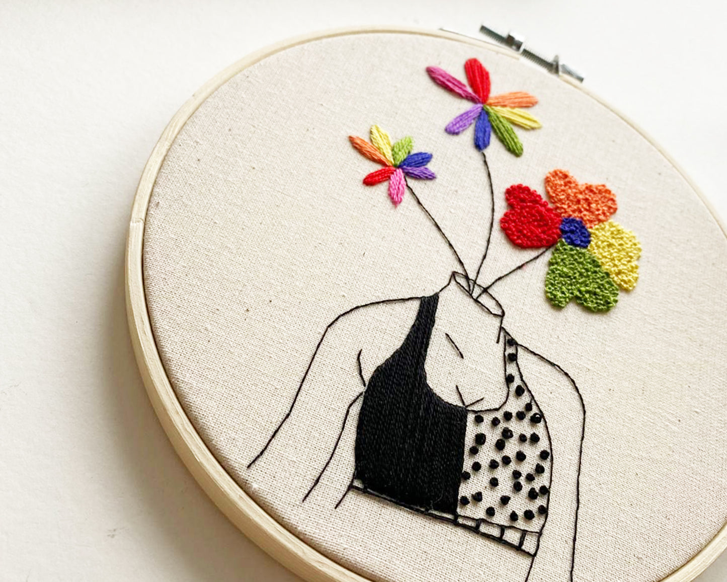 Rainbow Female Embroidery Kit
