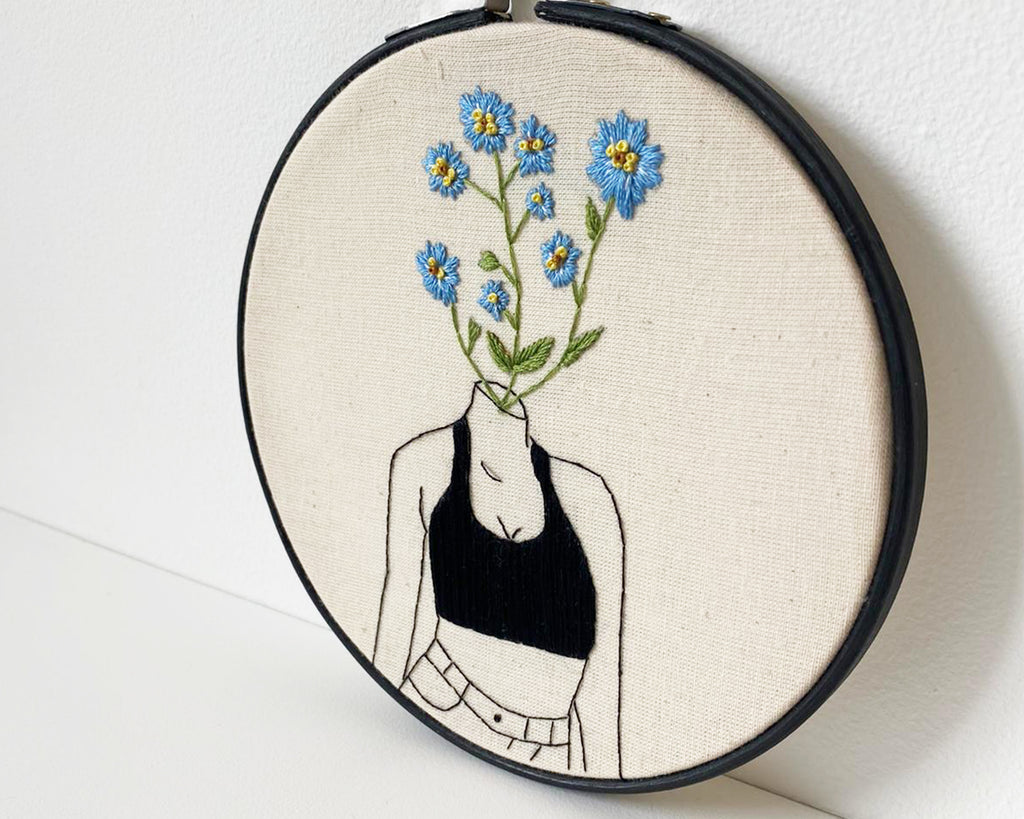 Forget Me Not Embroidery Kit