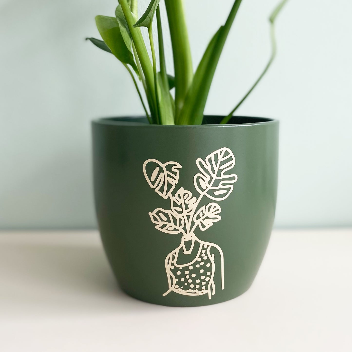 House 'Plant Lady' Pot In Green