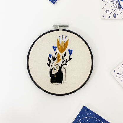 Queen of Hearts - Beginners Embroidery Kit