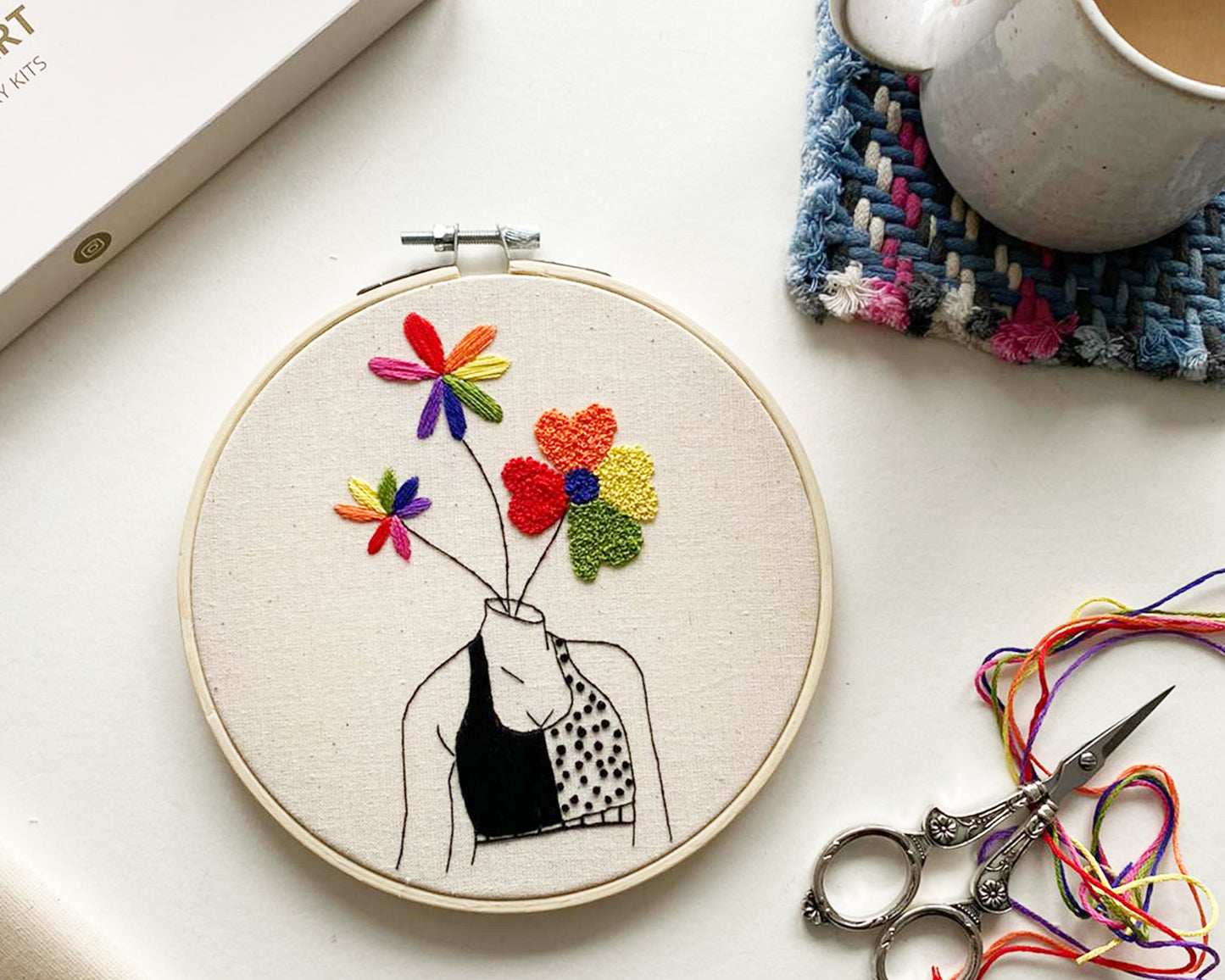 Rainbow Female Embroidery Kit
