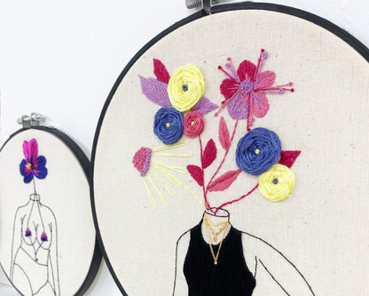 'Blossom' Embroidery Hoop Art Kit