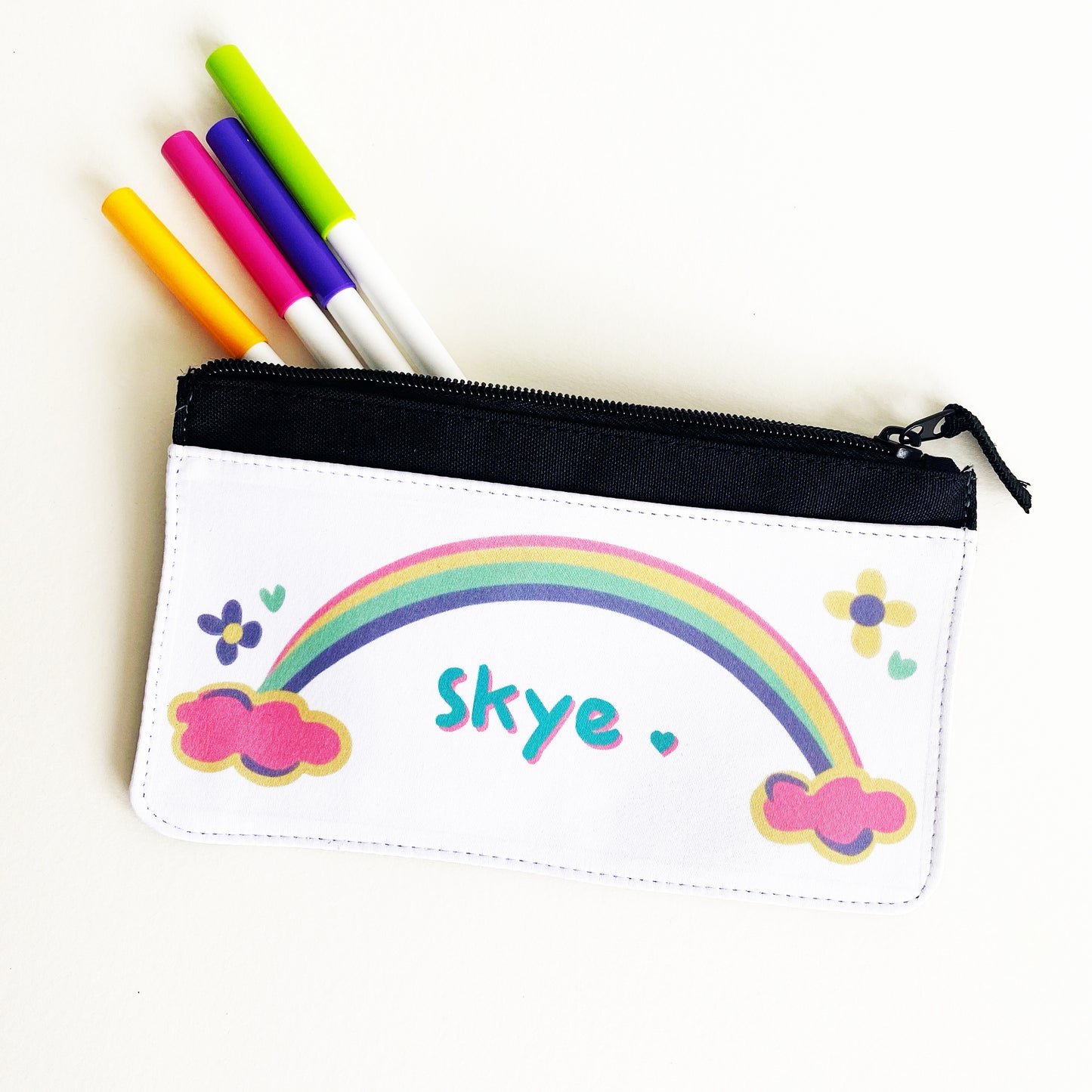 Personalised Rainbow Pencil Case