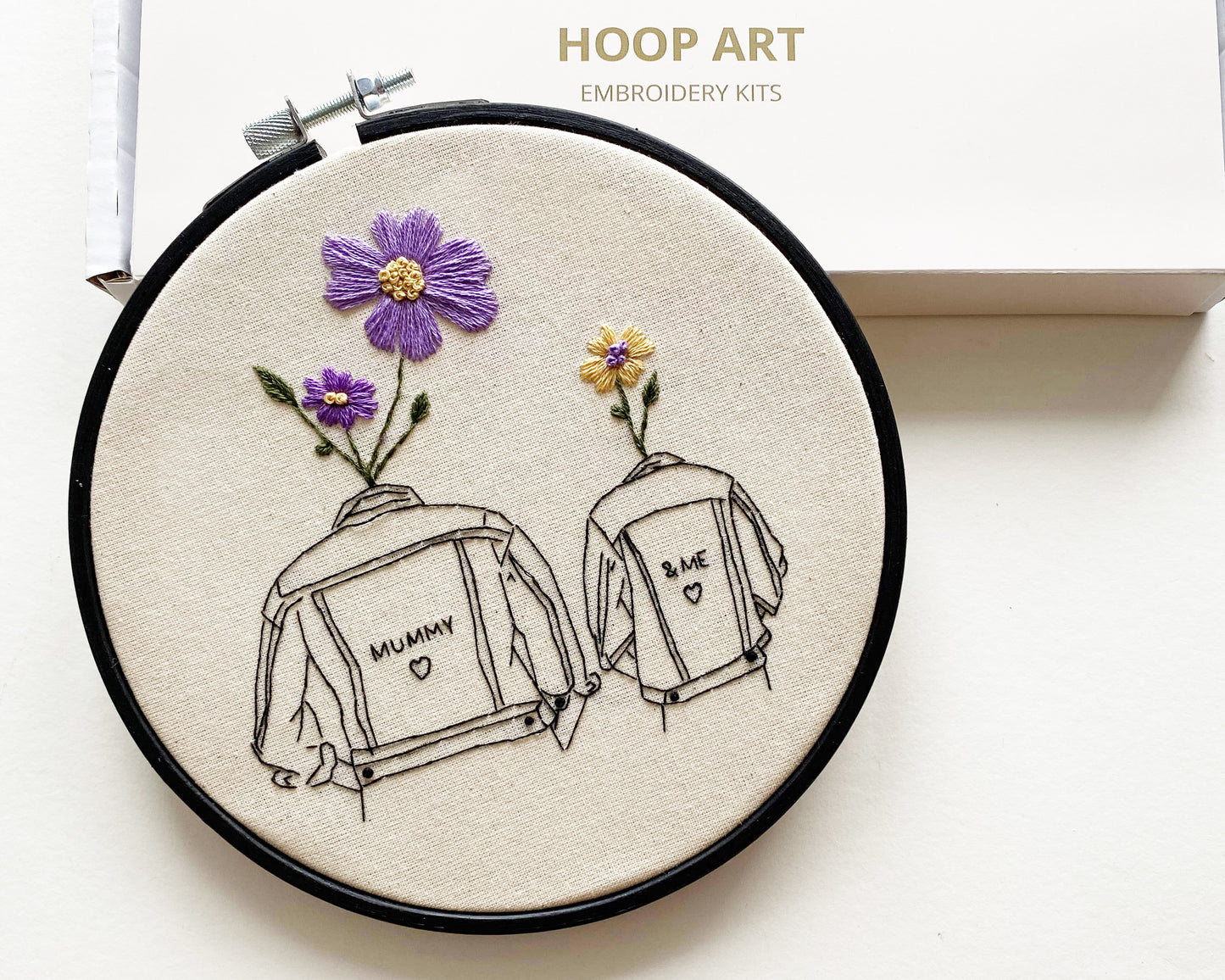 'Mummy & Me' Modern Embroidery Kit