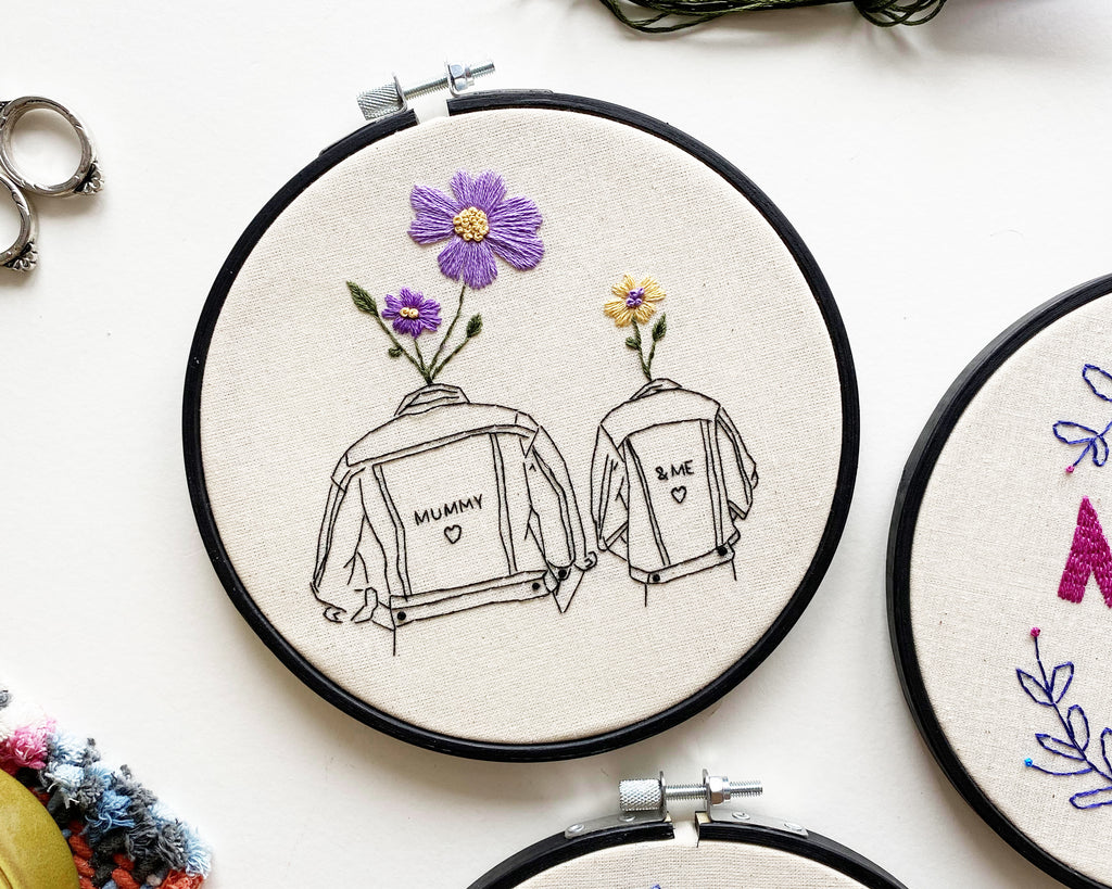 'Mummy & Me' Modern Embroidery Kit