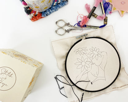 Full Bloom Female Embroidery Kit