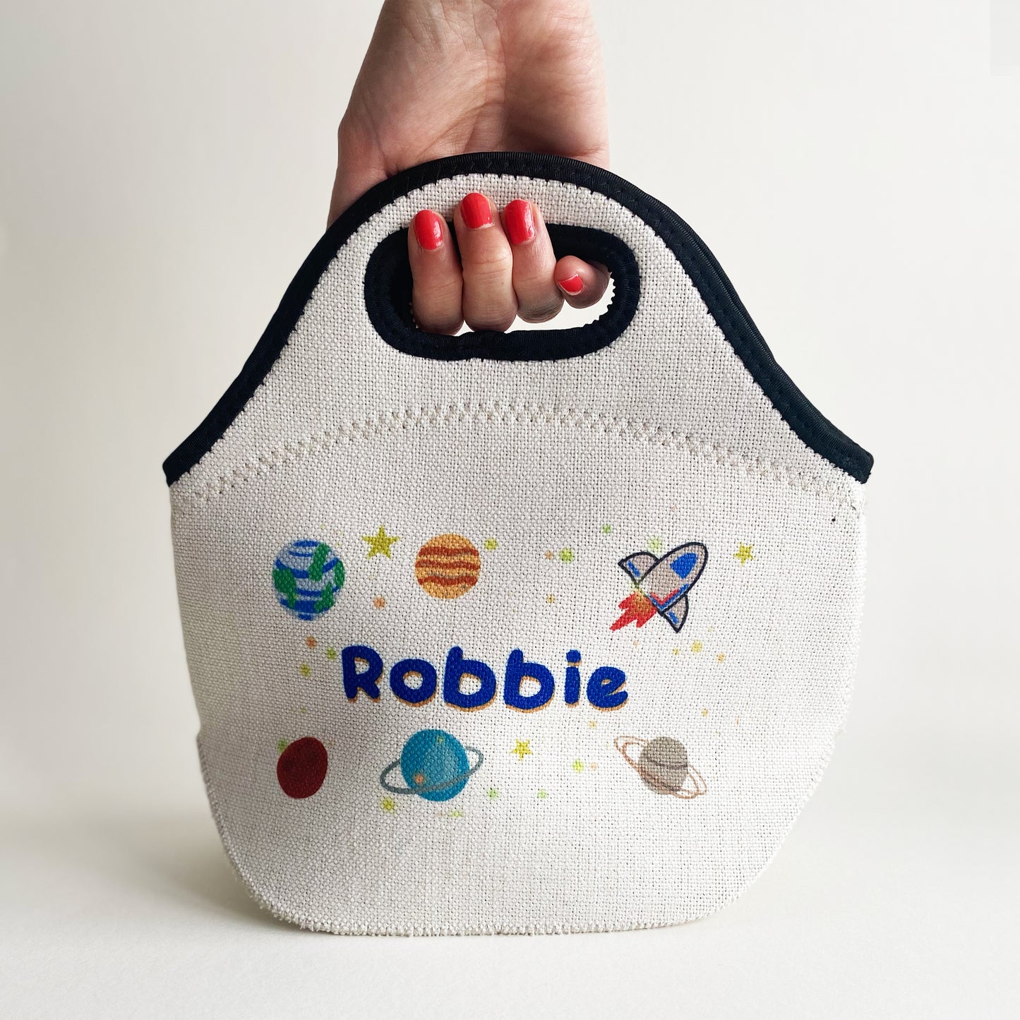 Personalised Space Theme Lunch Bag