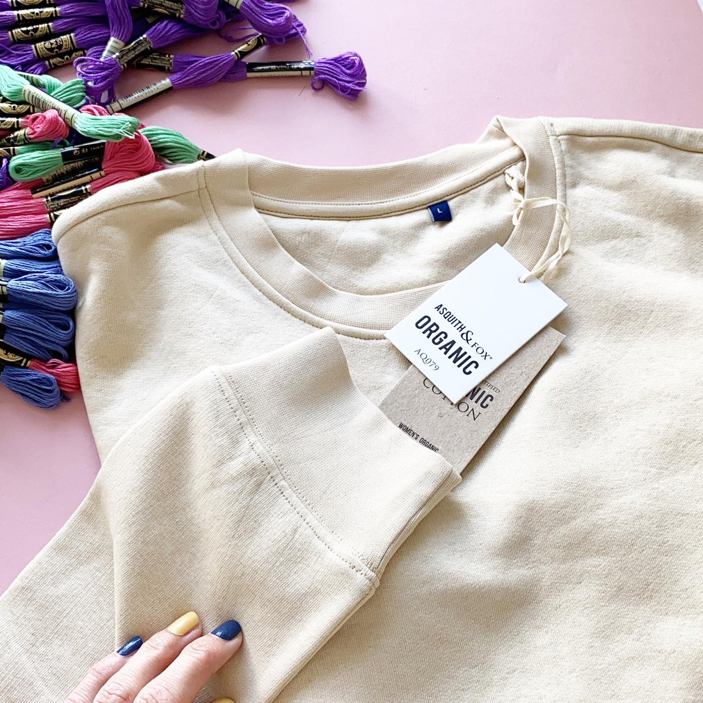 She is Beauty Embroidery Sweatshirt Kit