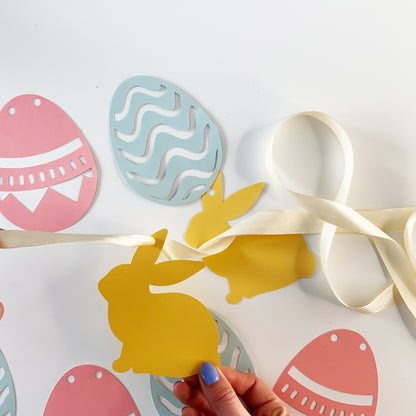 Easter Bunny and Eggs Bunting