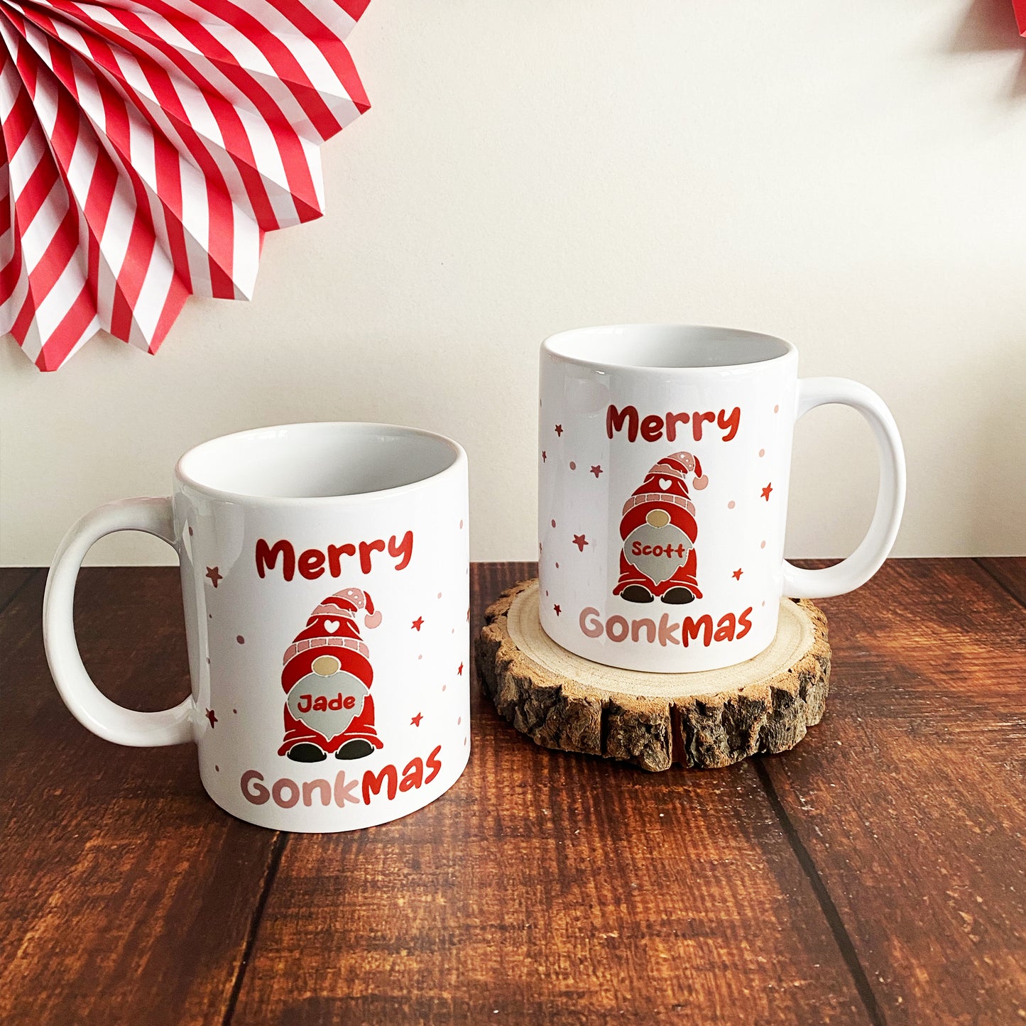 Merry Gonkmas - Personalised Gnome Christmas Mug