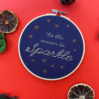 'Tis the season to sparkle - Embroidery Kit