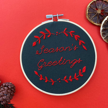 Season's Greetings - Embroidery Kit