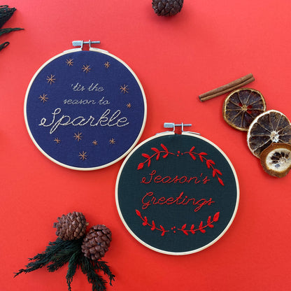 'Tis the season to sparkle - Embroidery Kit
