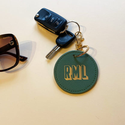 Personalised Leather Look Key Chain