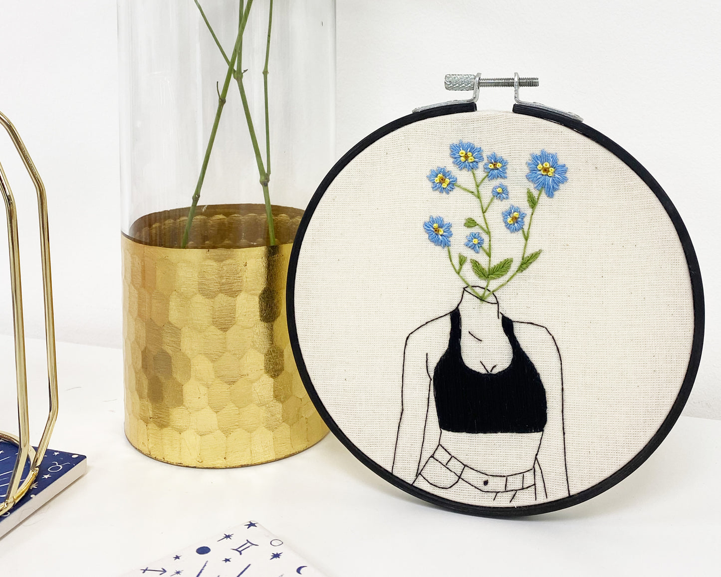 Forget Me Not Embroidery Kit