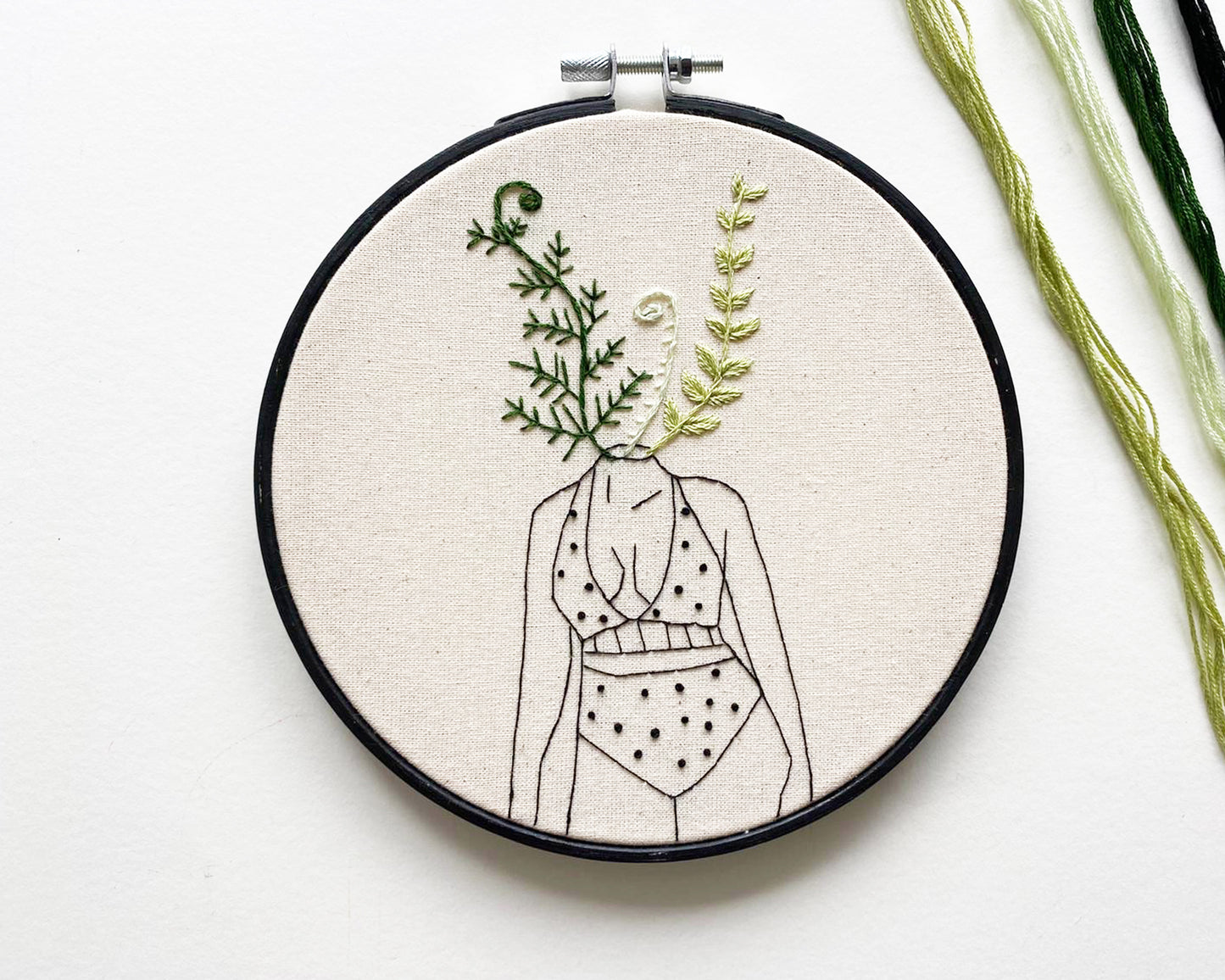 Fern Female Embroidery Kit