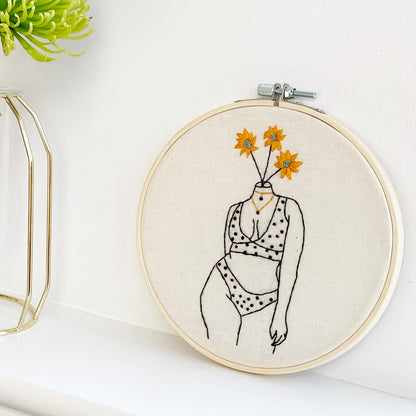 Polka Dot Bikini Female Embroidery Kit