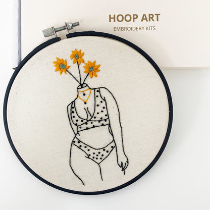 Polka Dot Bikini Female Embroidery Kit