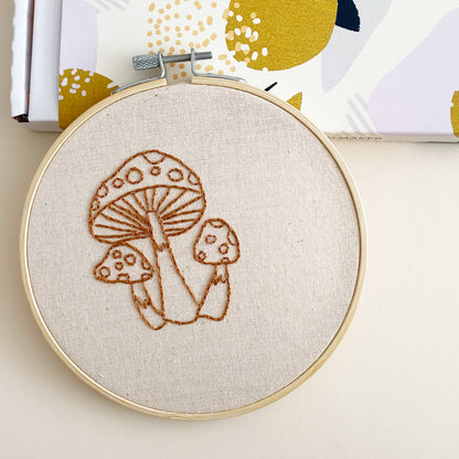 Mushrooms - Beginners Embroidery Kit