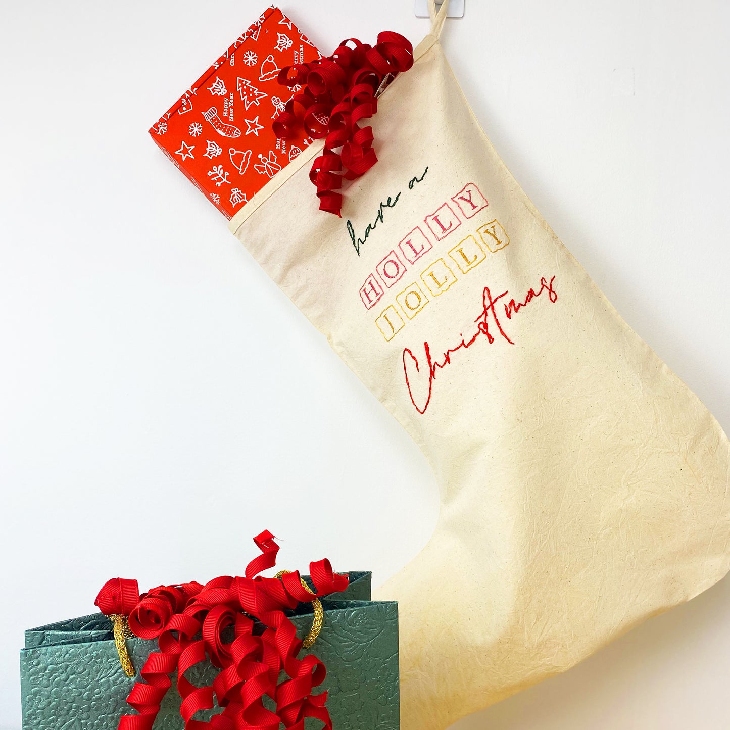 Advent Christmas Stocking Embroidery Kit