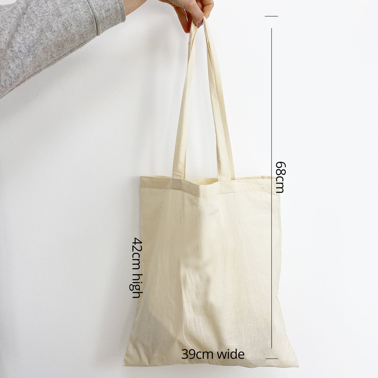 'Fern' Machine Embroidered Tote Bag