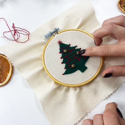 Christmas Tree Embroidery Craft Kit