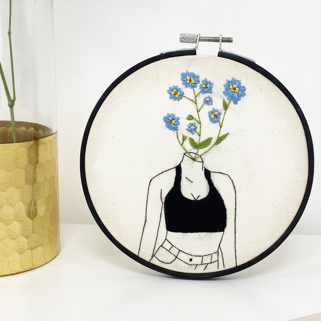 Forget Me Not Embroidery Kit