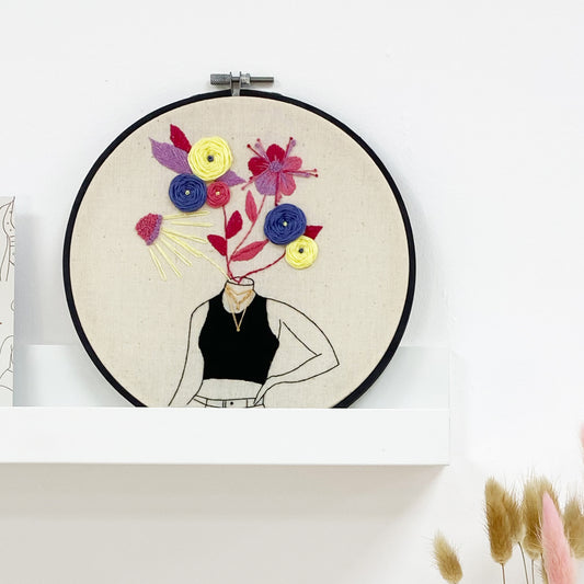 'Blossom' Embroidery Hoop Art Kit